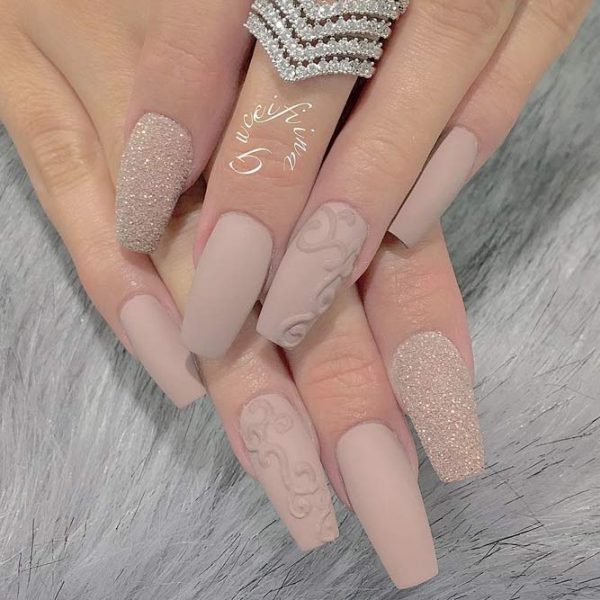 Top Nude Matte Nails To Stand The Best Of Time