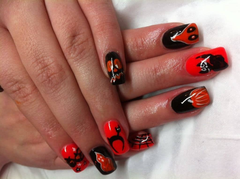  Halloween Acrylic Nail Designs 