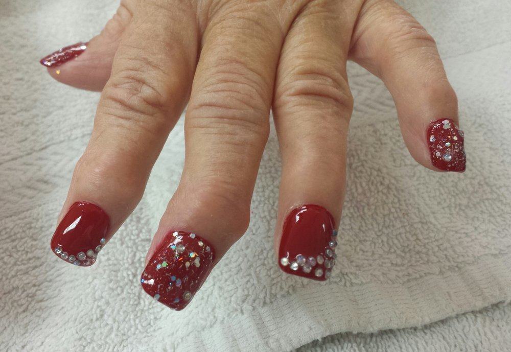 Dark Red Acrylic Nail Designs for Any Occasion - wide 3