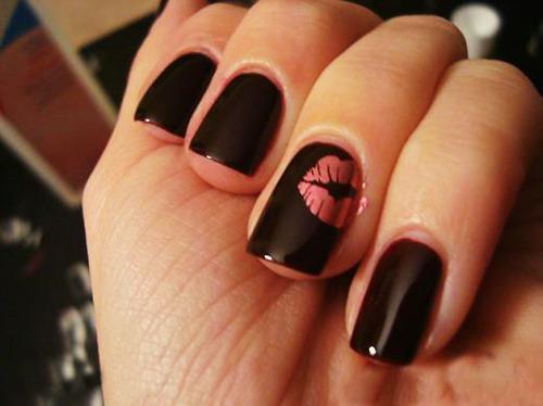 Black Nail Designs 20