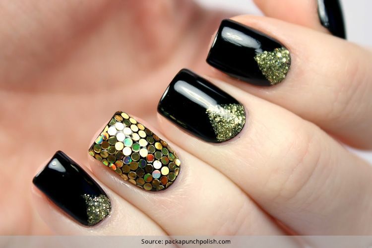 Black Nail Designs 37