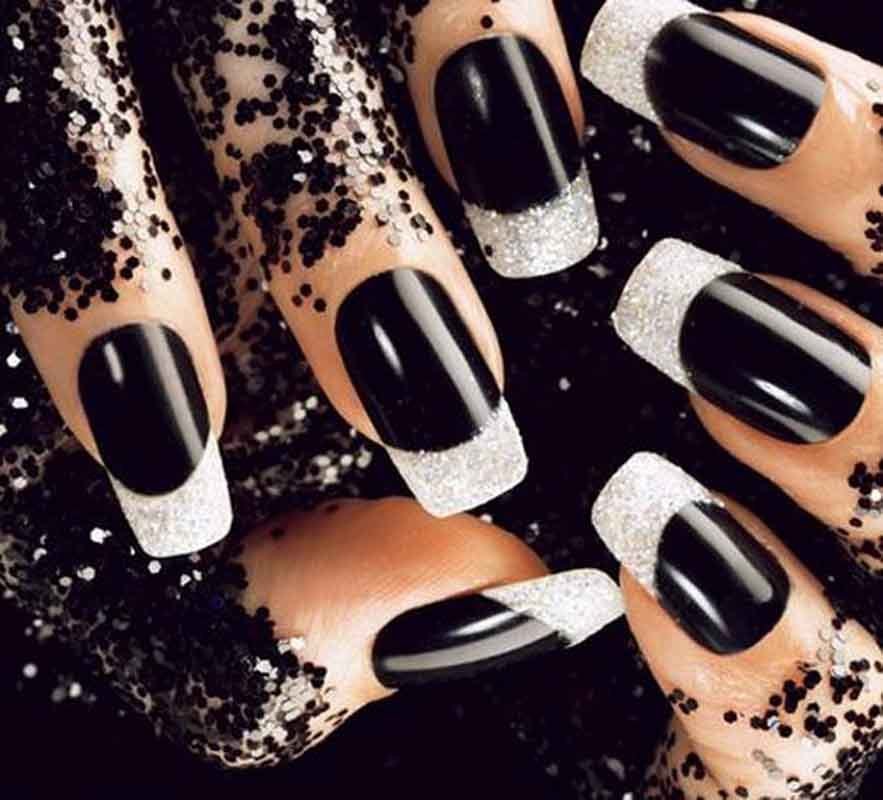 Black Nail Designs 4