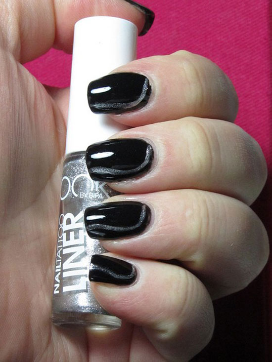 Black Nail Designs 45