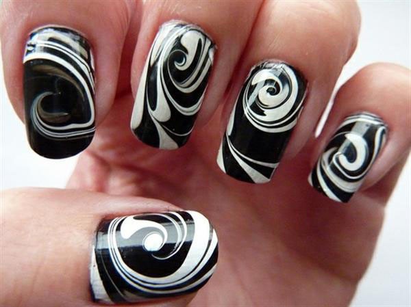 Black Nail Designs 49