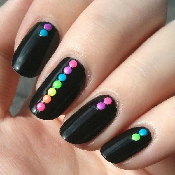 Black Nail Designs 55