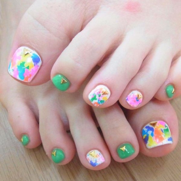  Color Festival nail design