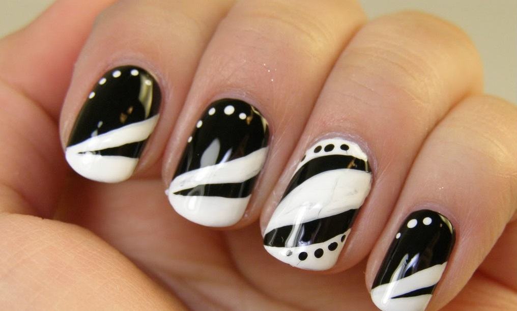 black and white nail designs 21