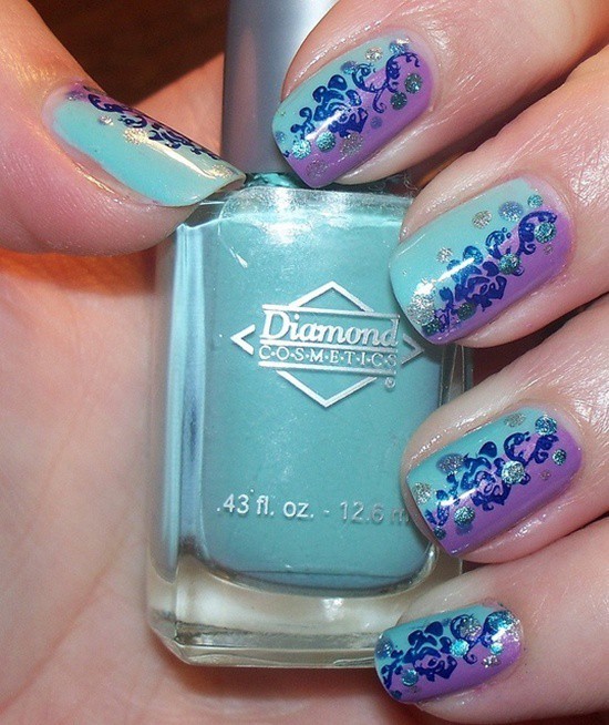 Blue Nail Designs 13