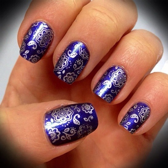 Blue Nail Designs 23