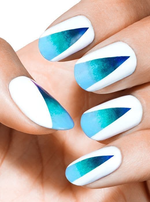 Gradient Blue nail