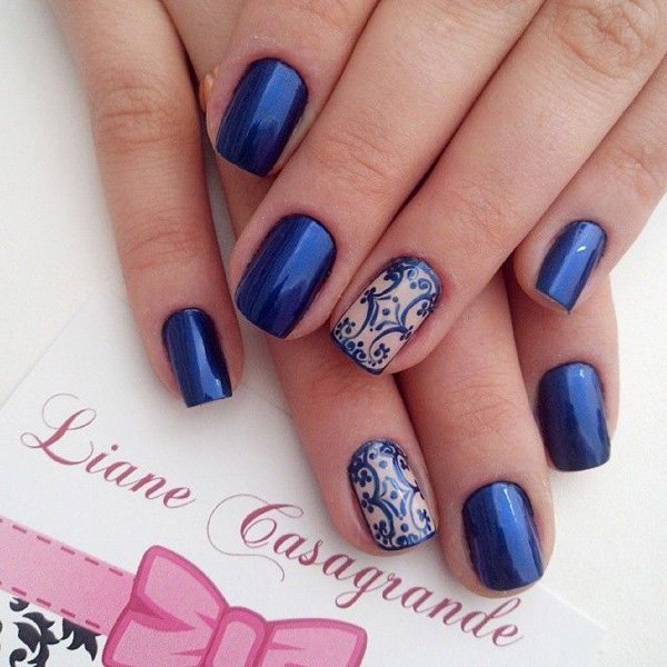 Blue Nail Designs 4