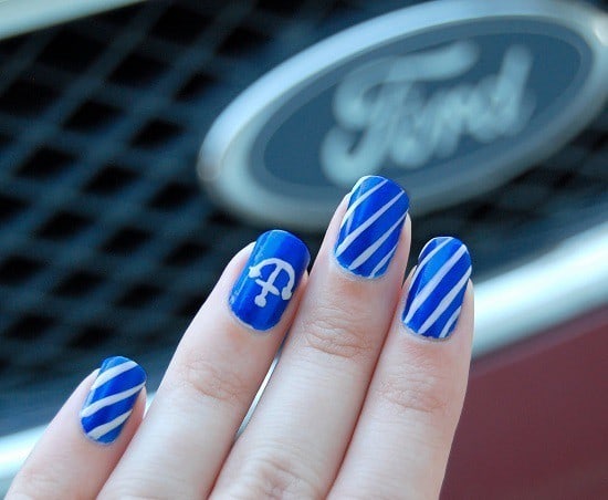 Brandeis Blue nail