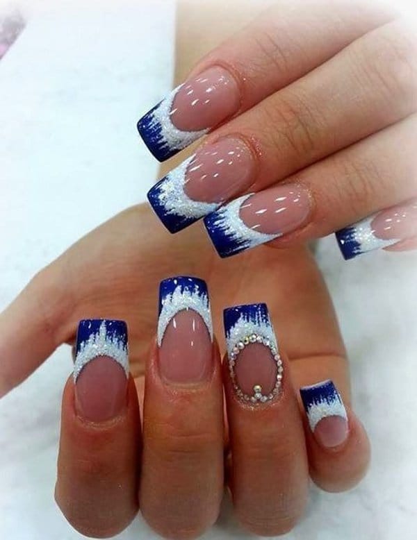 Blue Nail Designs 6