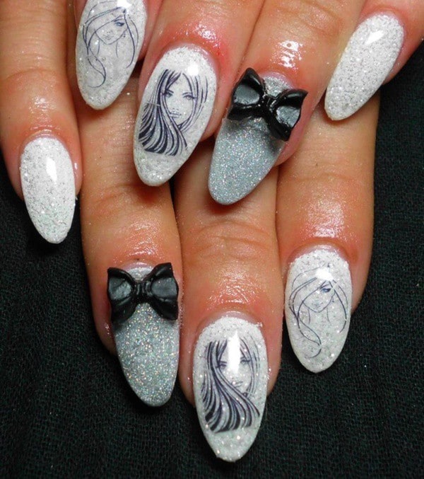 Cute & Beautiful Nail Art Designs 49