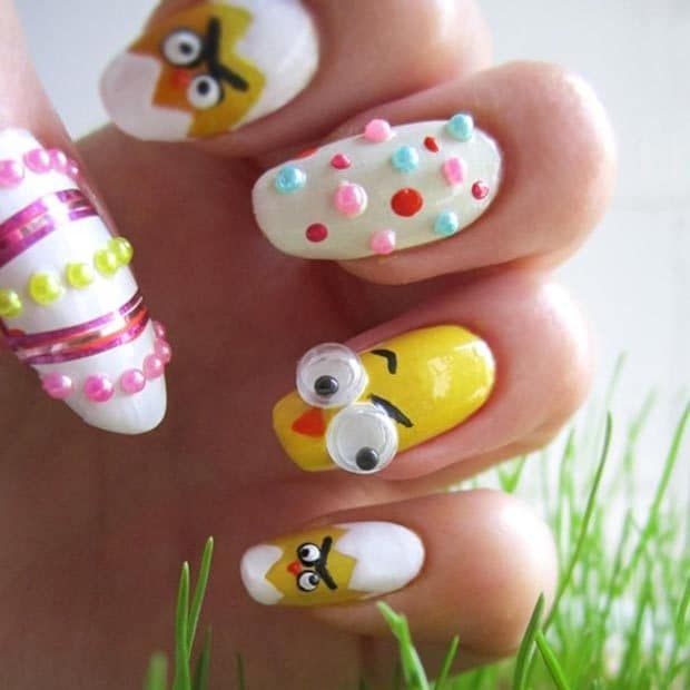 Angry Birds look Easter Nail 