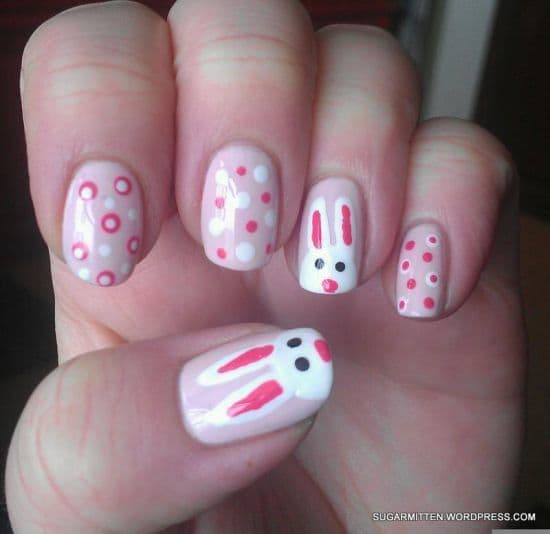 pink color ideas for nail art