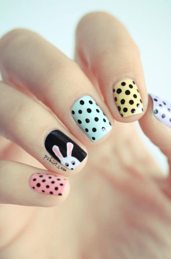 black nail color ideas for cute girls