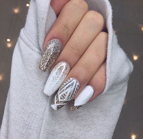 Glitter nail designs 24