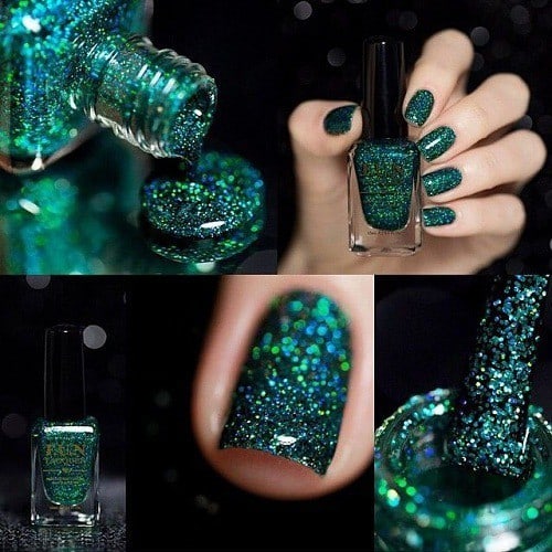 Glitter nail designs 26