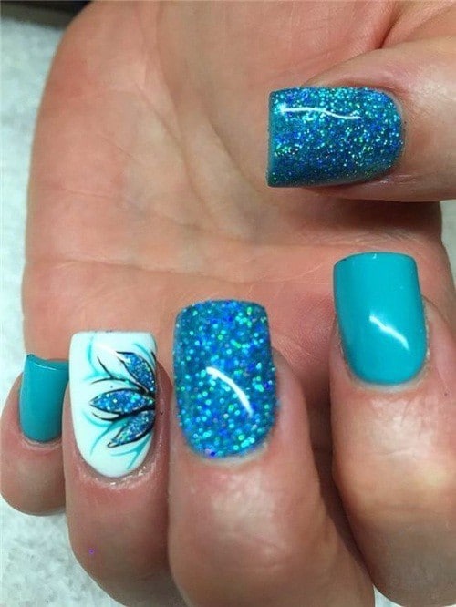 Glitter nail designs 29