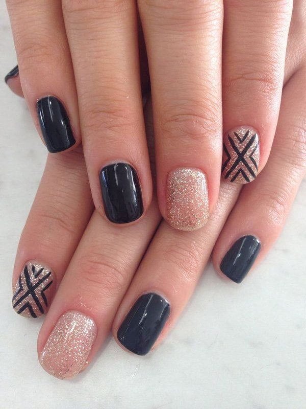 The X Factor Glitter nail designs you like 