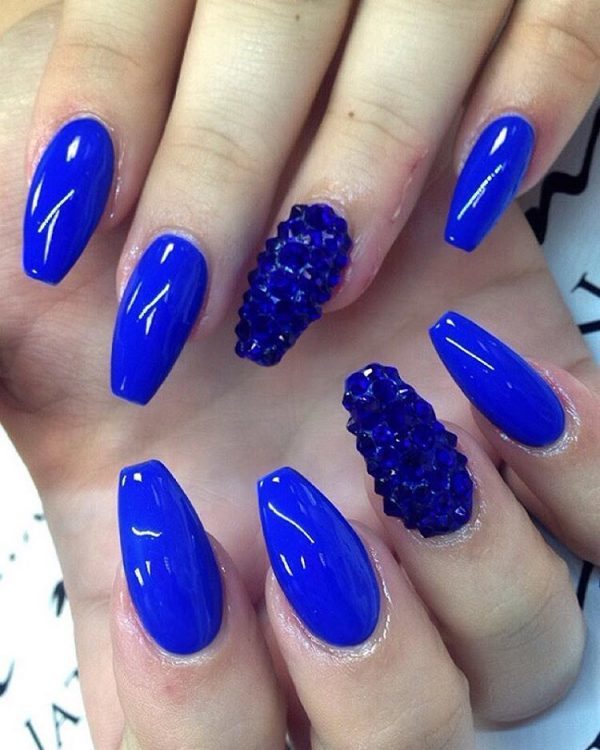 55 Epic Light, Navy & Royal Blue Nail Designs for Classy Girls