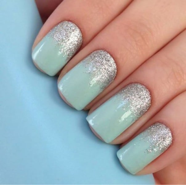 Pistachio And Silver nail your all time favorite