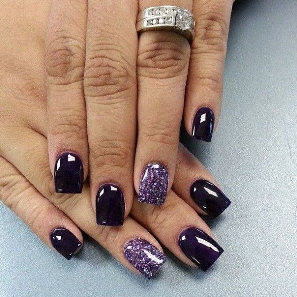 Wine Purple nail for women