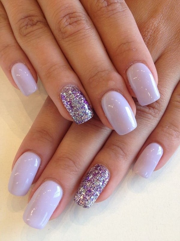 Purple Nail with Lilac Hopes