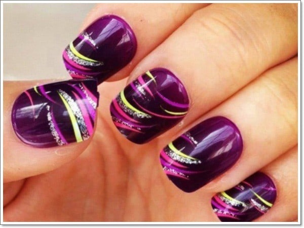 Glossy Boysenberry Nail Designs