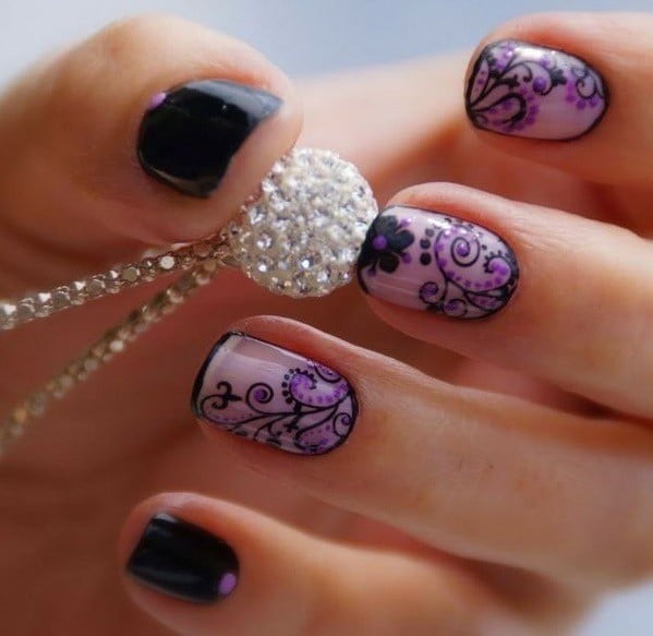 Purple Nail Designs 21