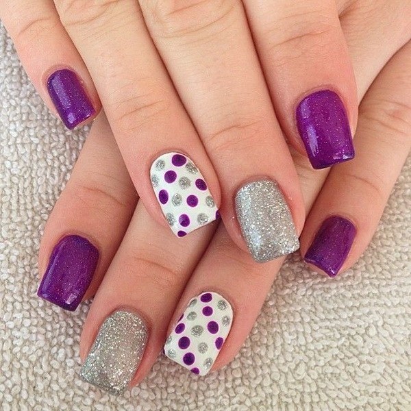 Purple Nail Designs 23