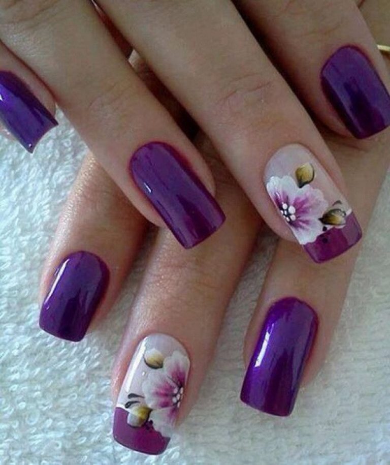 light purple nails design