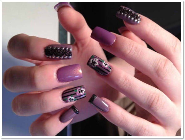 Purple Nail Designs 4