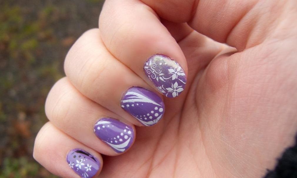 Different Purple Nail Designs