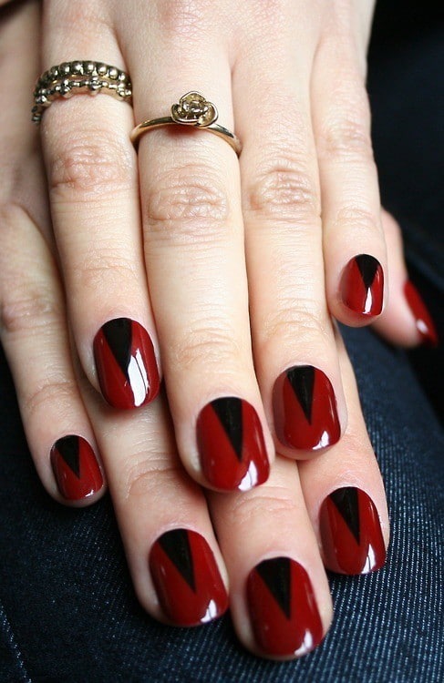  Red and Black Nail Art