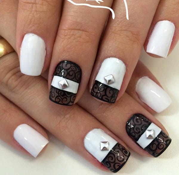 White nail designs 31