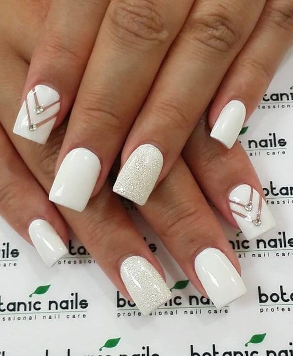 80 Striking White Nail Designs for 2021 – NailDesignCode