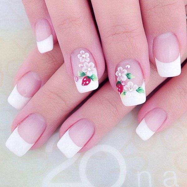 White nail designs 46