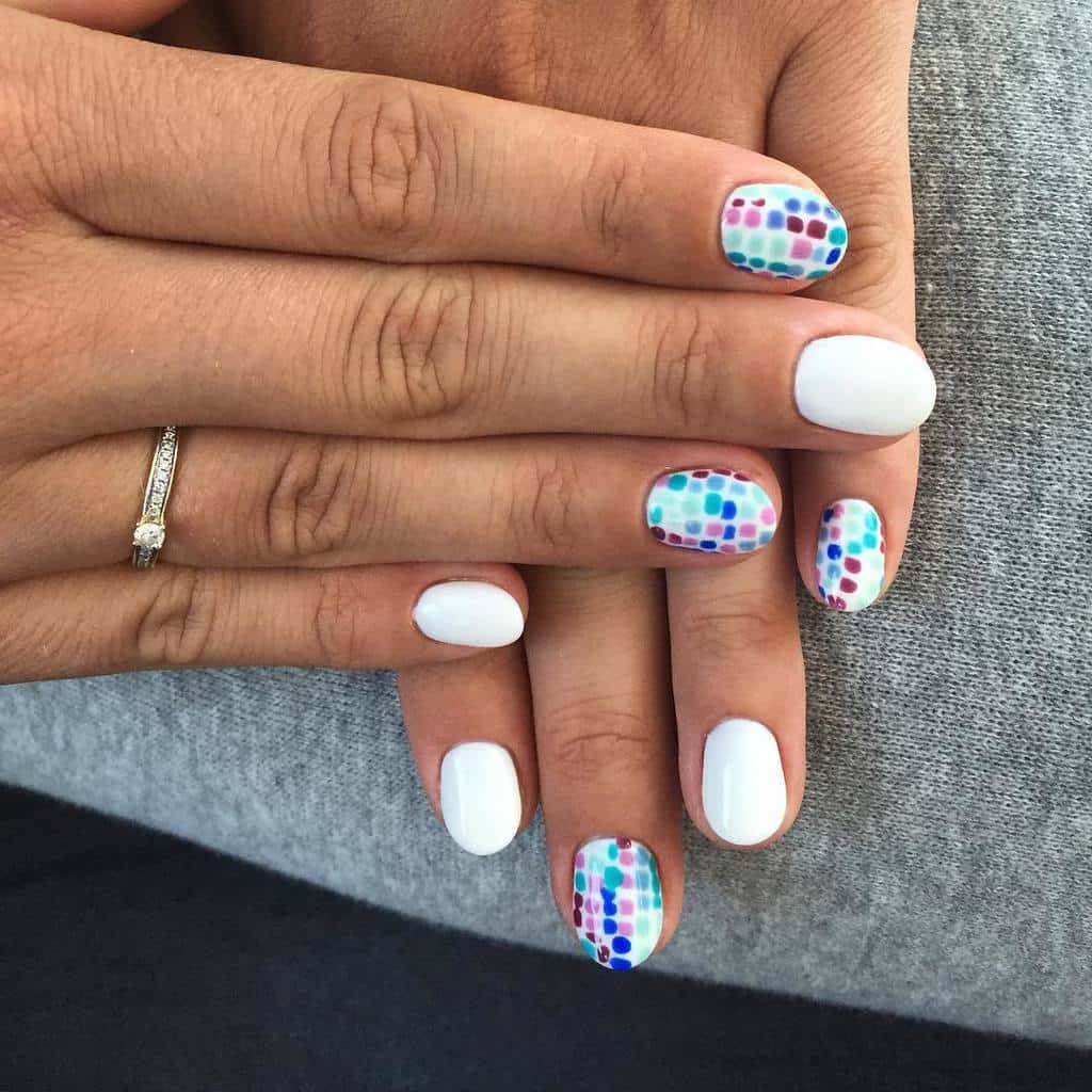 White nail designs 47