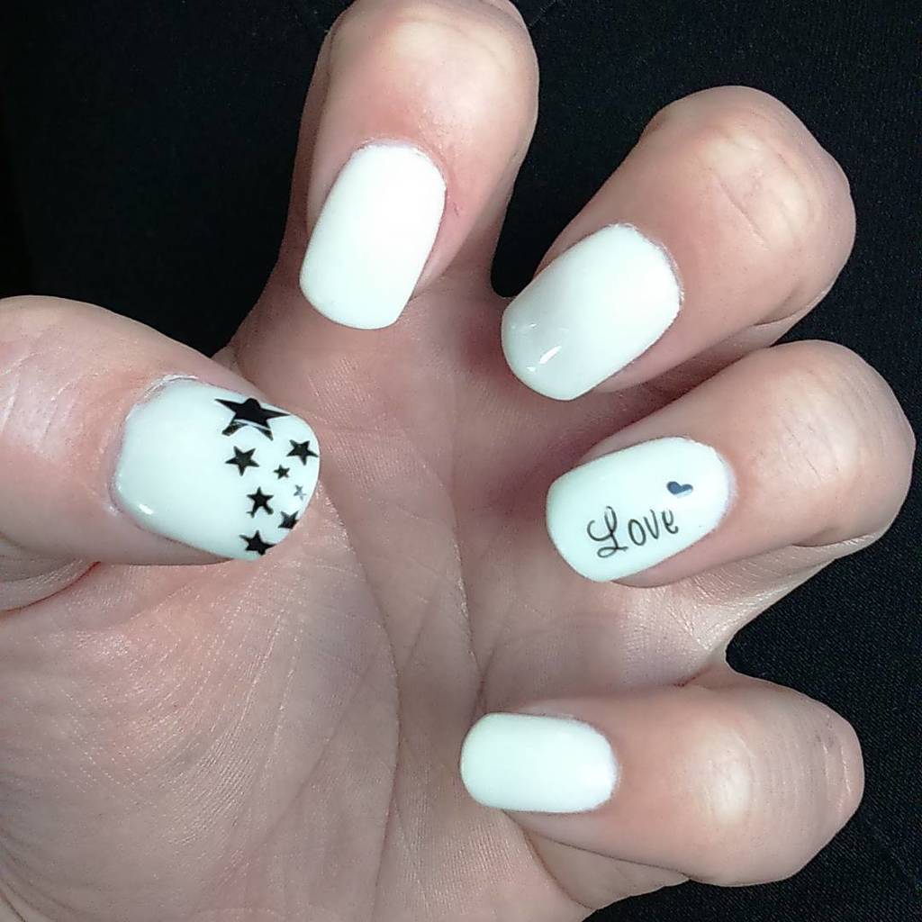 White nail designs 49