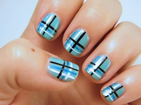 25 Most Delightful Black And Blue Nail Designs Naildesigncode