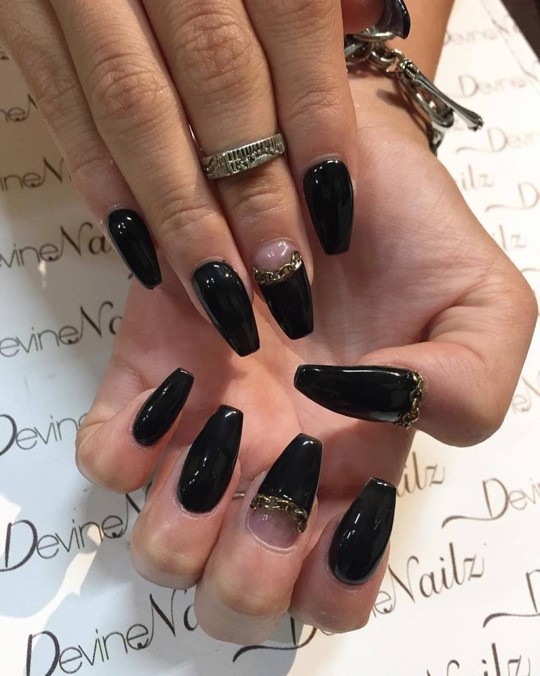 Black & Gold Nail Designs: 51 Fabulous Ways To Rock'em