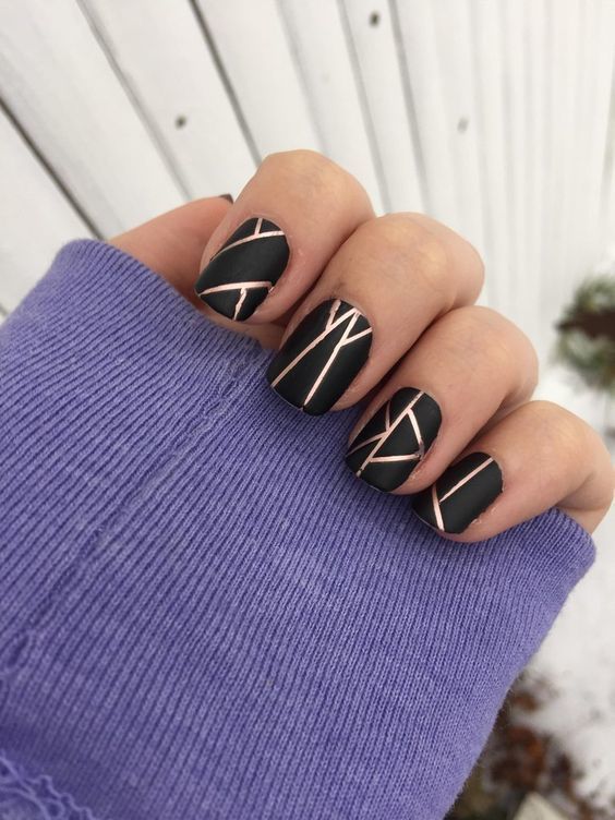 Black & Gold Nail Designs 51 Fabulous Ways To Rock'em