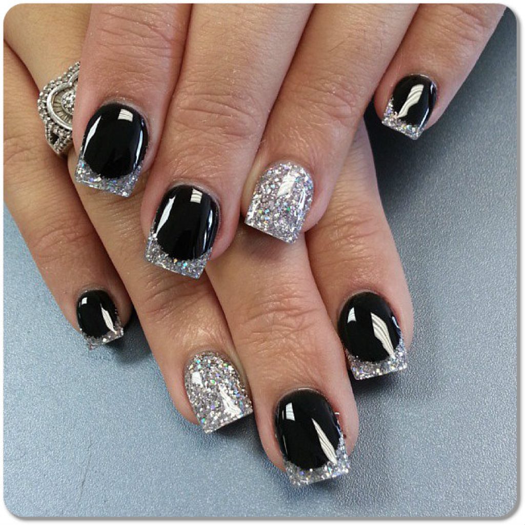 25 Elegant Black & Silver Nail Designs to Try in 2024 – NailDesignCode