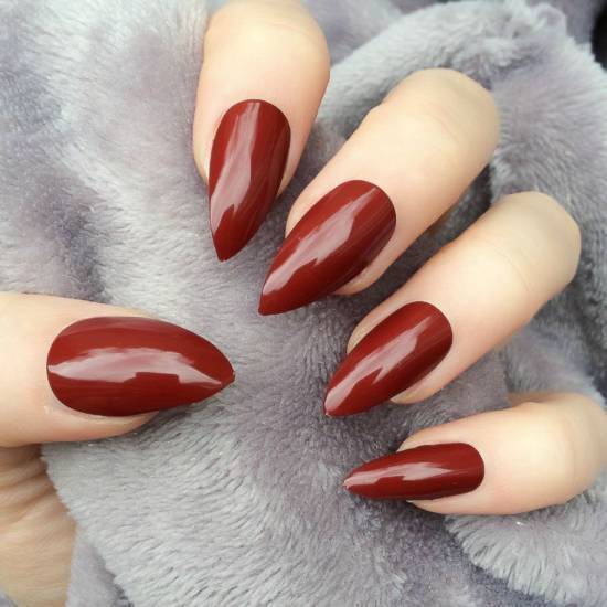 burgundy nail designs 15