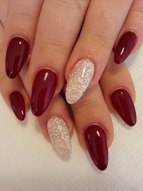 burgundy nail designs 7