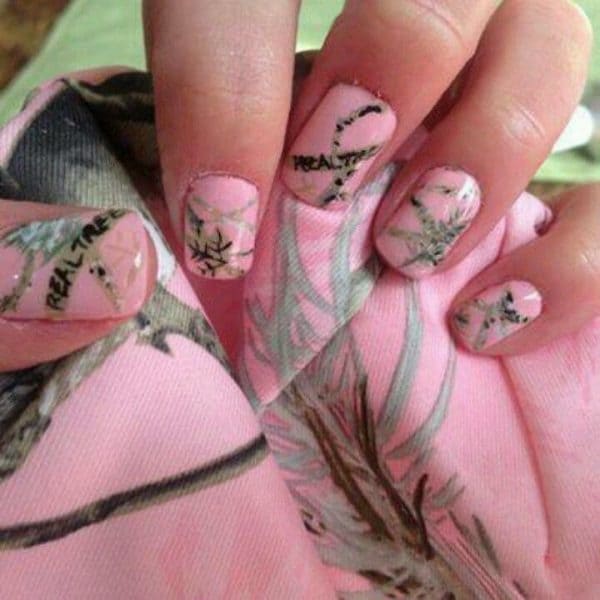 camo nail designs 