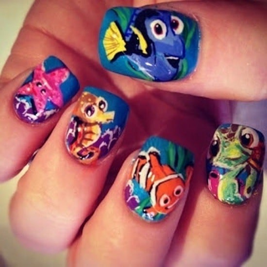 Nemo nail design