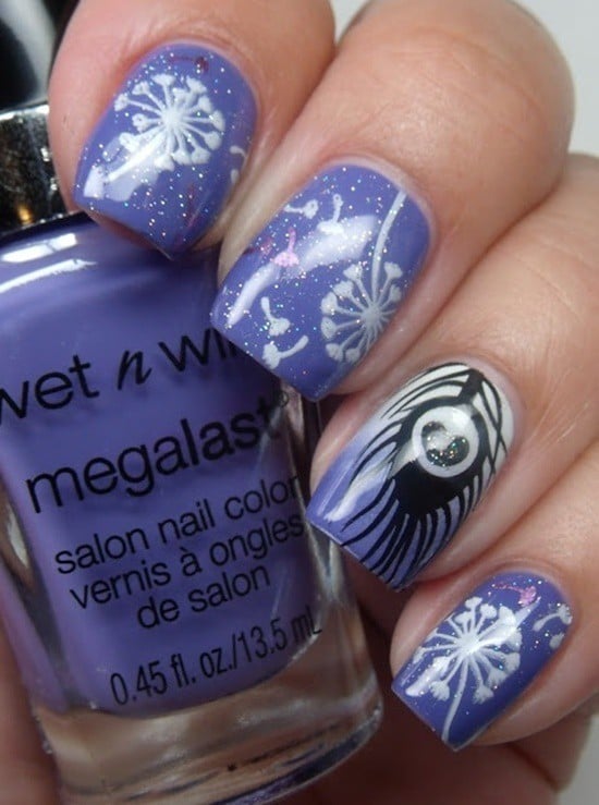 feather & zebra nail designs 10